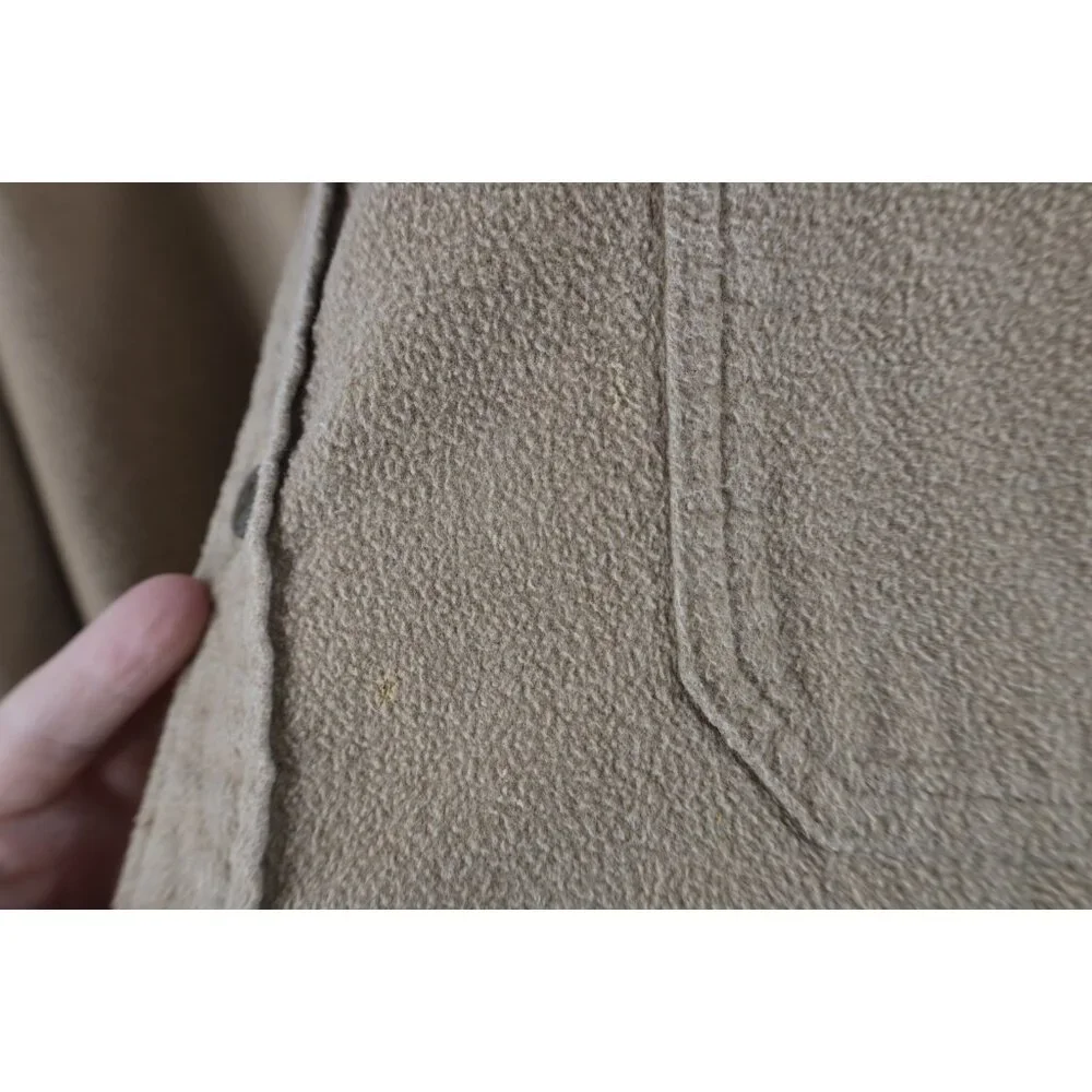 Vtg 90s Abercrombie & Fitch Mens L Distressed Chamois Cloth Button Down Shirt - Picture 6 of 15
